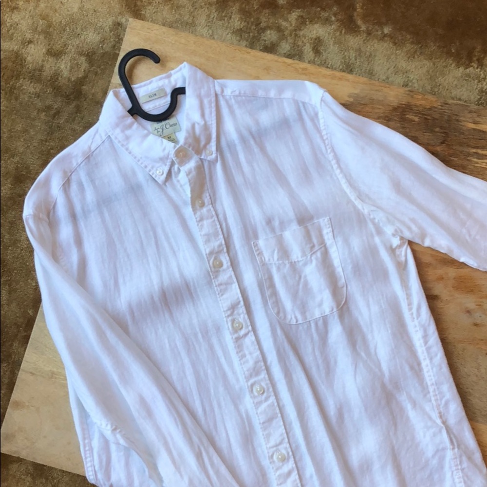 White linen shirt